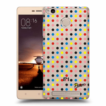 Picasee Xiaomi Redmi 3s, 3 Pro Hülle - Transparentes Silikon - Colorful dots