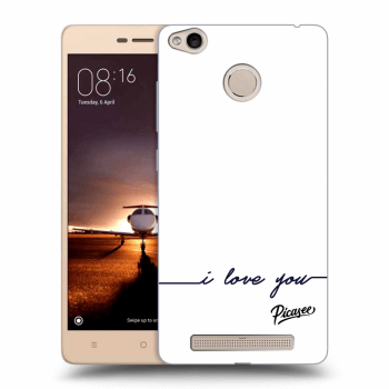 Picasee Xiaomi Redmi 3s, 3 Pro Hülle - Transparentes Silikon - I love you