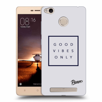 Picasee Xiaomi Redmi 3s, 3 Pro Hülle - Transparentes Silikon - Good vibes only