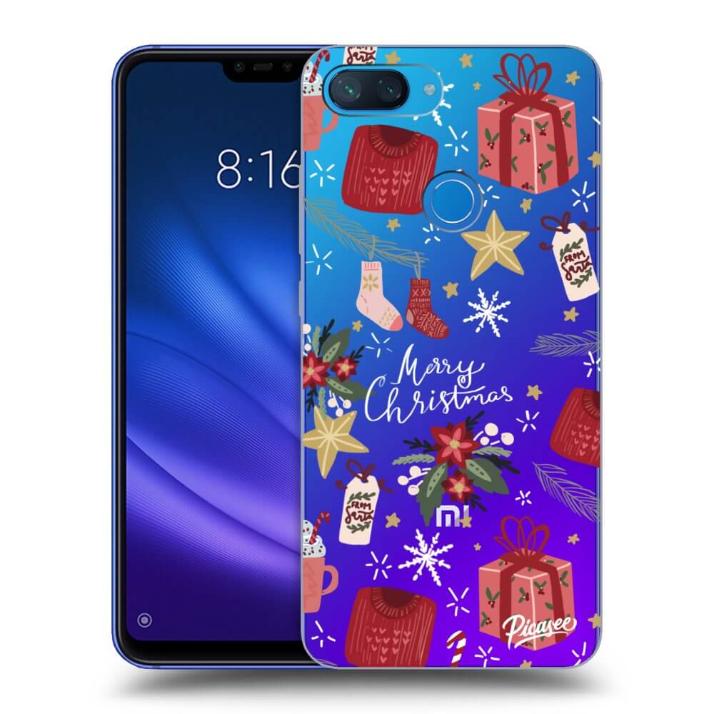 Picasee Xiaomi Mi 8 Lite Hülle - Transparentes Silikon - Christmas
