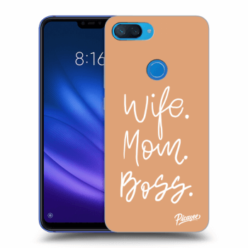 Picasee Xiaomi Mi 8 Lite Hülle - Schwarzes Silikon - Boss Mama