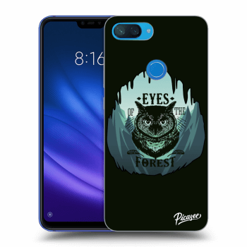 Picasee Xiaomi Mi 8 Lite Hülle - Schwarzes Silikon - Forest owl