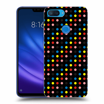Picasee Xiaomi Mi 8 Lite Hülle - Schwarzes Silikon - Colorful dots