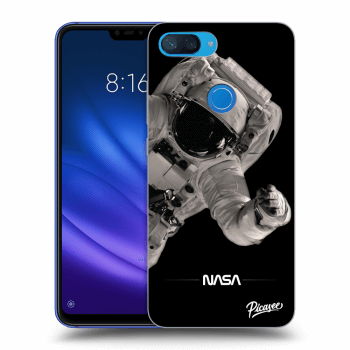 Picasee Xiaomi Mi 8 Lite Hülle - Schwarzes Silikon - Astronaut Big