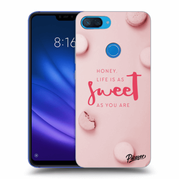 Picasee Xiaomi Mi 8 Lite Hülle - Schwarzes Silikon - Life is as sweet as you are