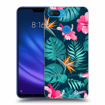 Hülle für Xiaomi Mi 8 Lite - Pink Monstera