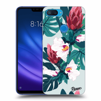 Picasee Xiaomi Mi 8 Lite Hülle - Transparentes Silikon - Rhododendron