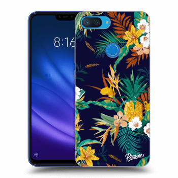 Picasee Xiaomi Mi 8 Lite Hülle - Transparentes Silikon - Pineapple Color
