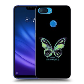 Picasee Xiaomi Mi 8 Lite Hülle - Schwarzes Silikon - Diamanty Blue
