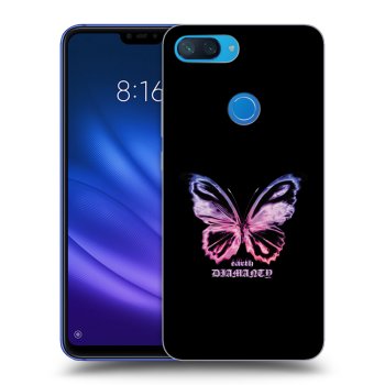 Picasee Xiaomi Mi 8 Lite Hülle - Schwarzes Silikon - Diamanty Purple