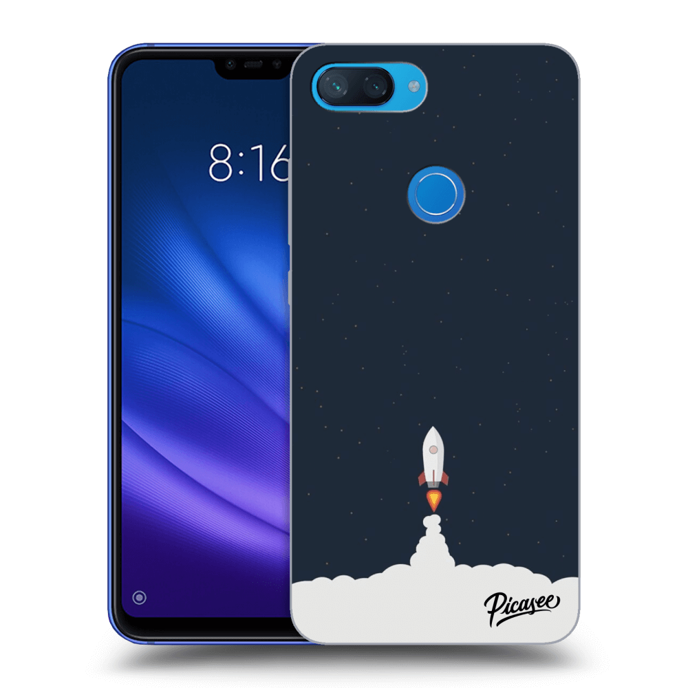 Picasee Xiaomi Mi 8 Lite Hülle - Schwarzes Silikon - Astronaut 2