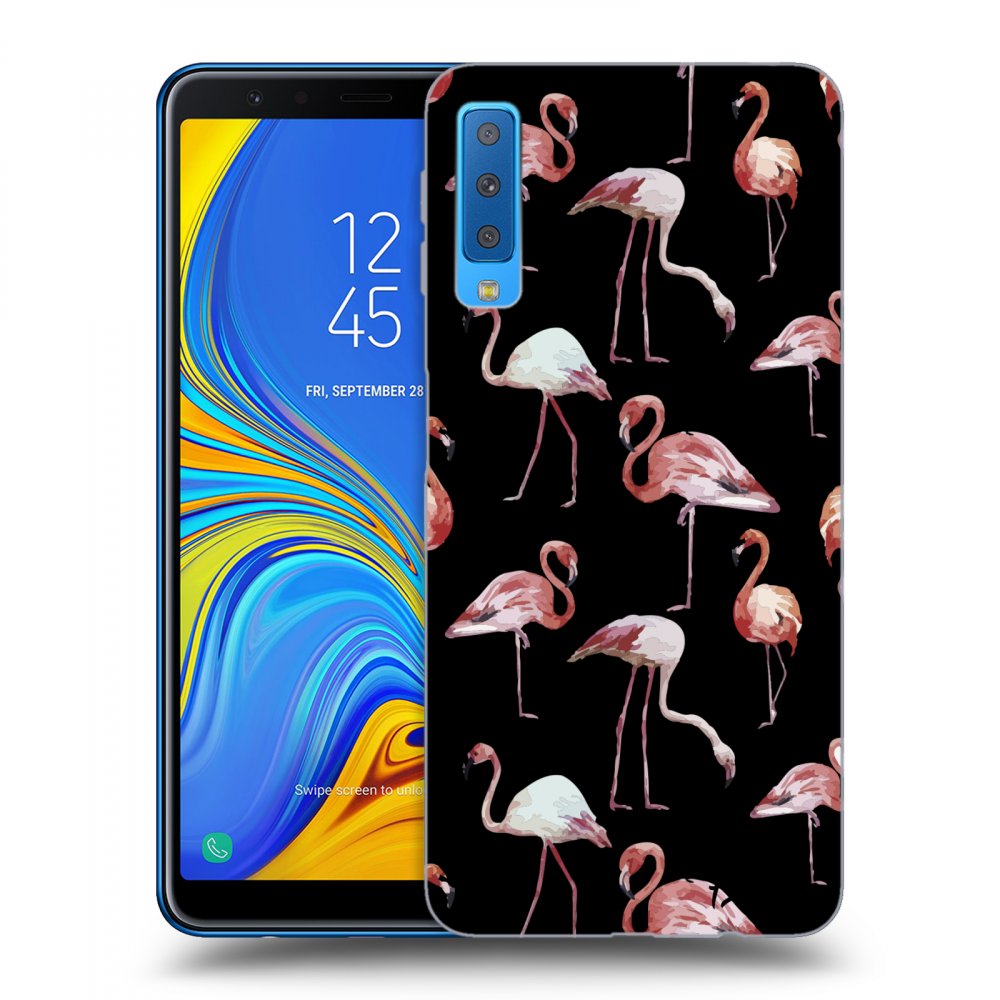 Picasee ULTIMATE CASE für Samsung Galaxy A7 2018 A750F - Flamingos