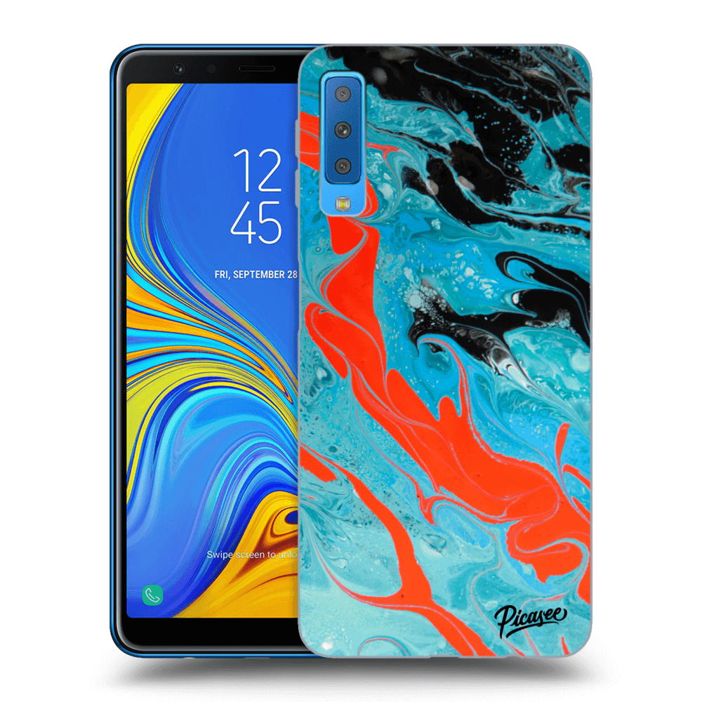 Picasee ULTIMATE CASE für Samsung Galaxy A7 2018 A750F - Blue Magma