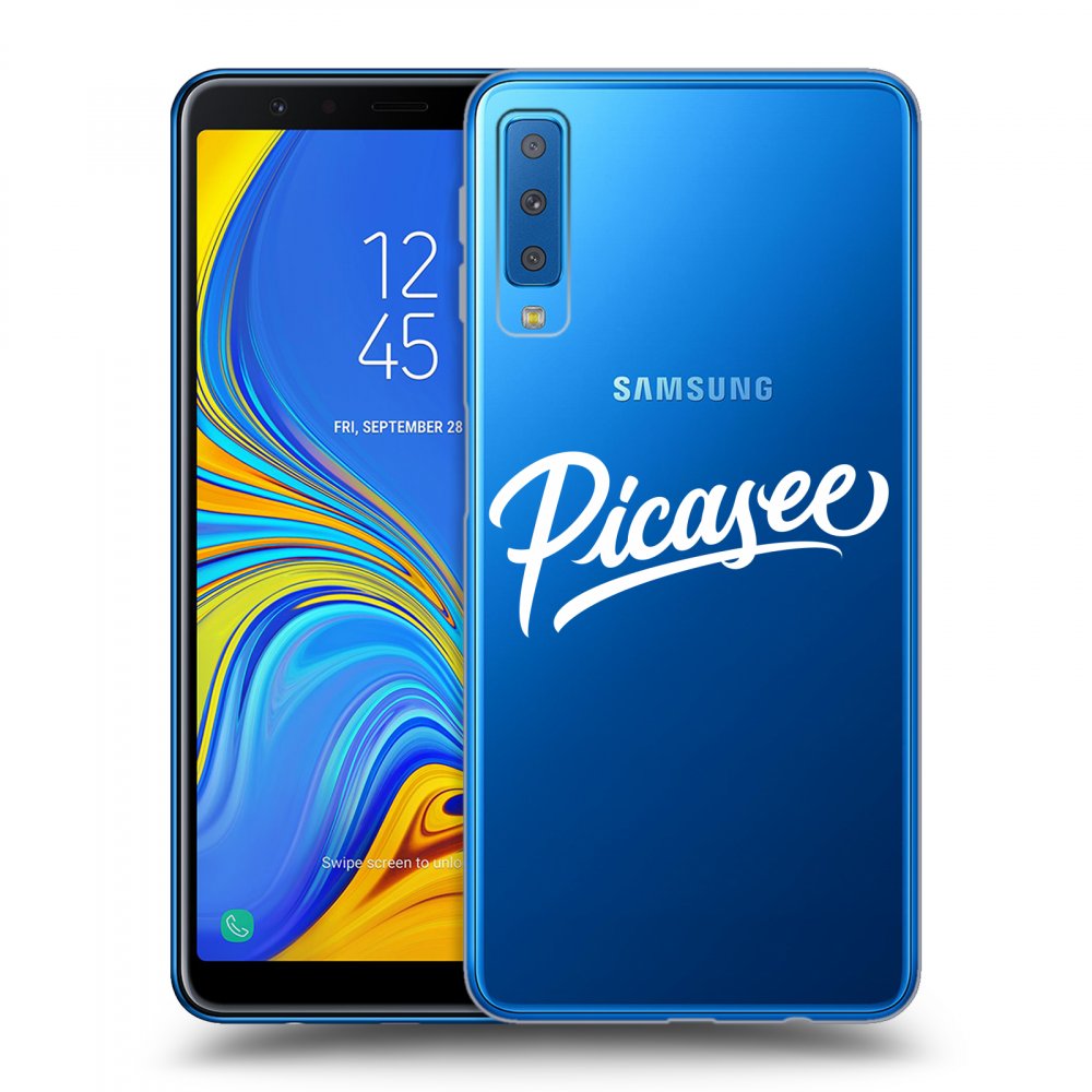Picasee Samsung Galaxy A7 2018 A750F Hülle - Transparentes Silikon - Picasee - White