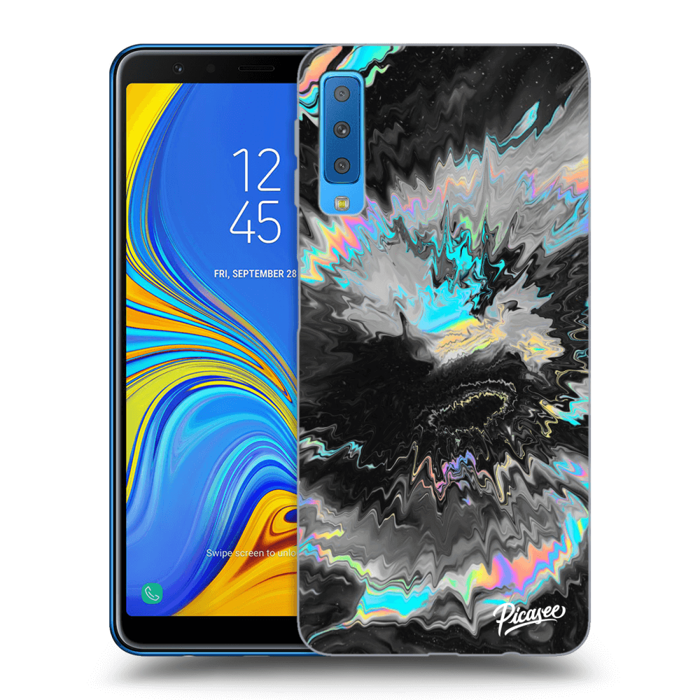 Picasee Samsung Galaxy A7 2018 A750F Hülle - Transparentes Silikon - Magnetic
