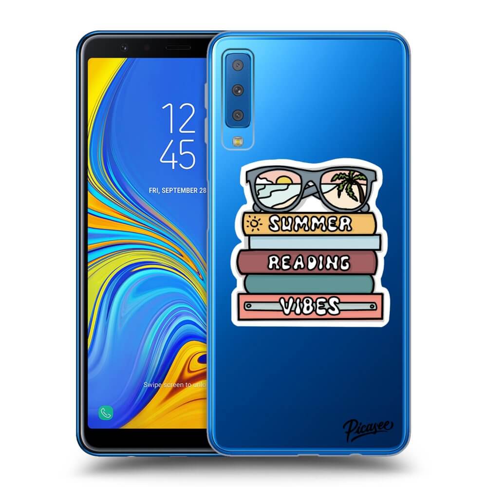 Picasee Samsung Galaxy A7 2018 A750F Hülle - Transparentes Silikon - Summer reading vibes