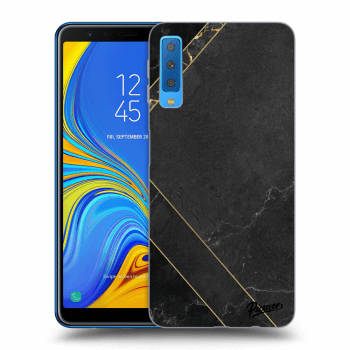 Hülle für Samsung Galaxy A7 2018 A750F - Black tile