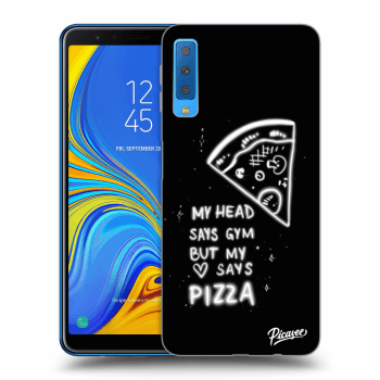 Picasee Samsung Galaxy A7 2018 A750F Hülle - Transparentes Silikon - Pizza