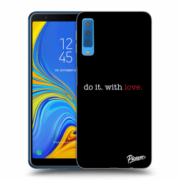 Picasee Samsung Galaxy A7 2018 A750F Hülle - Schwarzes Silikon - Do it. With love.