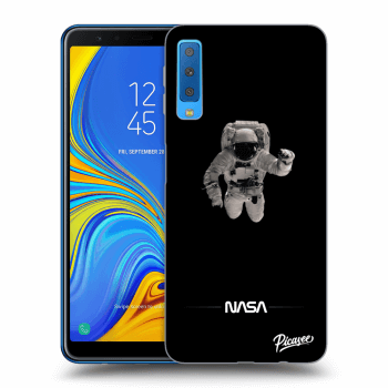Picasee Samsung Galaxy A7 2018 A750F Hülle - Transparentes Silikon - Astronaut Minimal