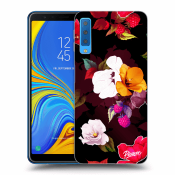 Picasee Samsung Galaxy A7 2018 A750F Hülle - Transparentes Silikon - Flowers and Berries