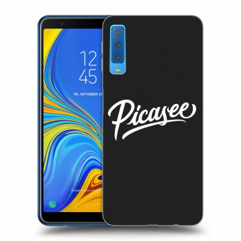 Picasee Samsung Galaxy A7 2018 A750F Hülle - Schwarzes Silikon - Picasee - White