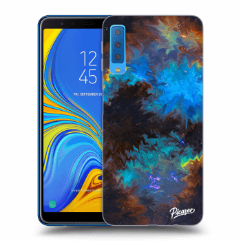 Picasee Samsung Galaxy A7 2018 A750F Hülle - Schwarzes Silikon - Space