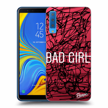Picasee Samsung Galaxy A7 2018 A750F Hülle - Schwarzes Silikon - Bad girl