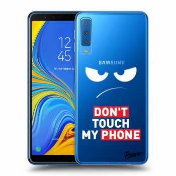 Picasee Samsung Galaxy A7 2018 A750F Hülle - Transparentes Silikon - Angry Eyes - Transparent