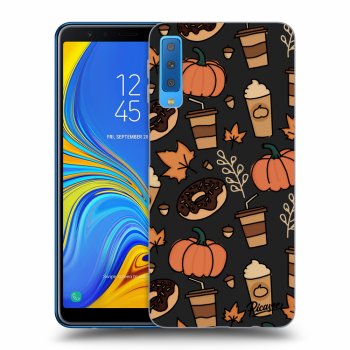 Picasee Samsung Galaxy A7 2018 A750F Hülle - Schwarzes Silikon - Fallovers