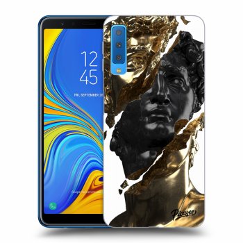 Hülle für Samsung Galaxy A7 2018 A750F - Gold - Black