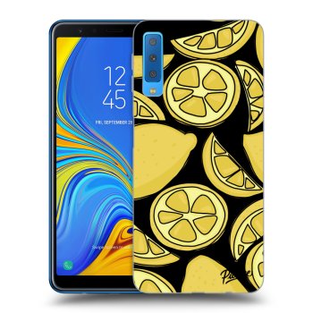 Picasee Samsung Galaxy A7 2018 A750F Hülle - Schwarzes Silikon - Lemon