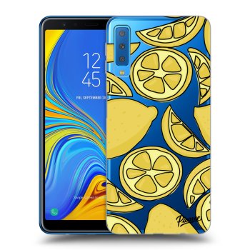 Picasee Samsung Galaxy A7 2018 A750F Hülle - Transparentes Silikon - Lemon