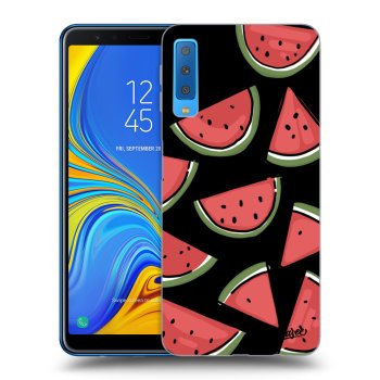 Picasee Samsung Galaxy A7 2018 A750F Hülle - Schwarzes Silikon - Melone