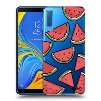 Picasee Samsung Galaxy A7 2018 A750F Hülle - Transparentes Silikon - Melone