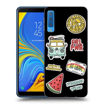 Picasee Samsung Galaxy A7 2018 A750F Hülle - Schwarzes Silikon - Summer