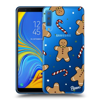 Picasee Samsung Galaxy A7 2018 A750F Hülle - Transparentes Silikon - Gingerbread