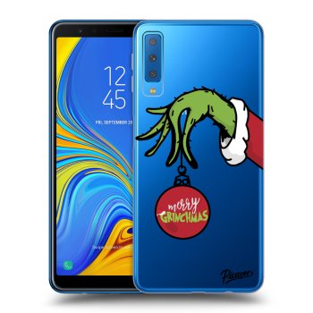 Picasee Samsung Galaxy A7 2018 A750F Hülle - Transparentes Silikon - Grinch