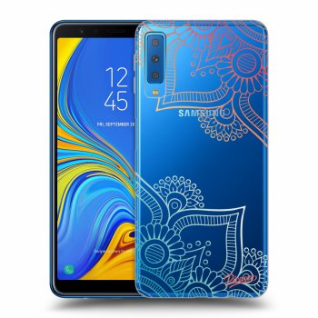 Picasee Samsung Galaxy A7 2018 A750F Hülle - Transparentes Silikon - Flowers pattern