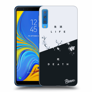 Picasee Samsung Galaxy A7 2018 A750F Hülle - Transparentes Silikon - Life - Death
