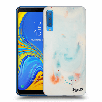Picasee Samsung Galaxy A7 2018 A750F Hülle - Schwarzes Silikon - Splash