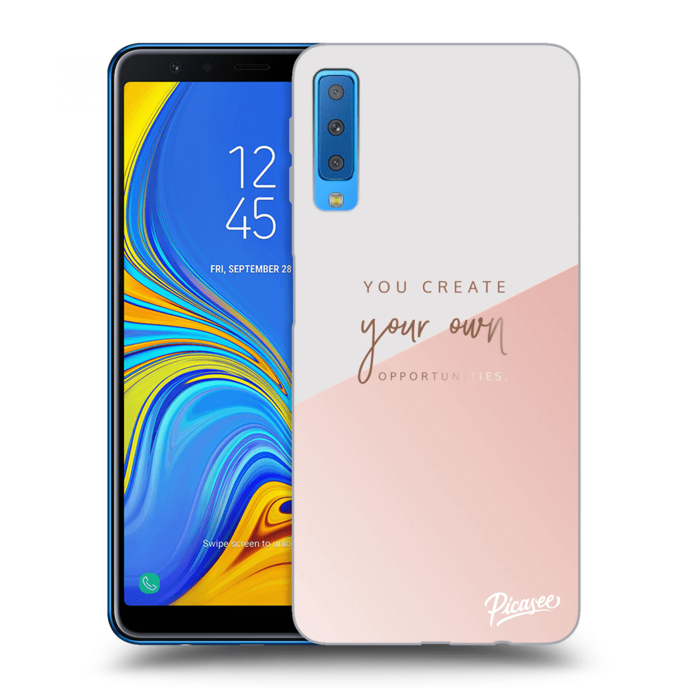Picasee Samsung Galaxy A7 2018 A750F Hülle - Schwarzes Silikon - You create your own opportunities