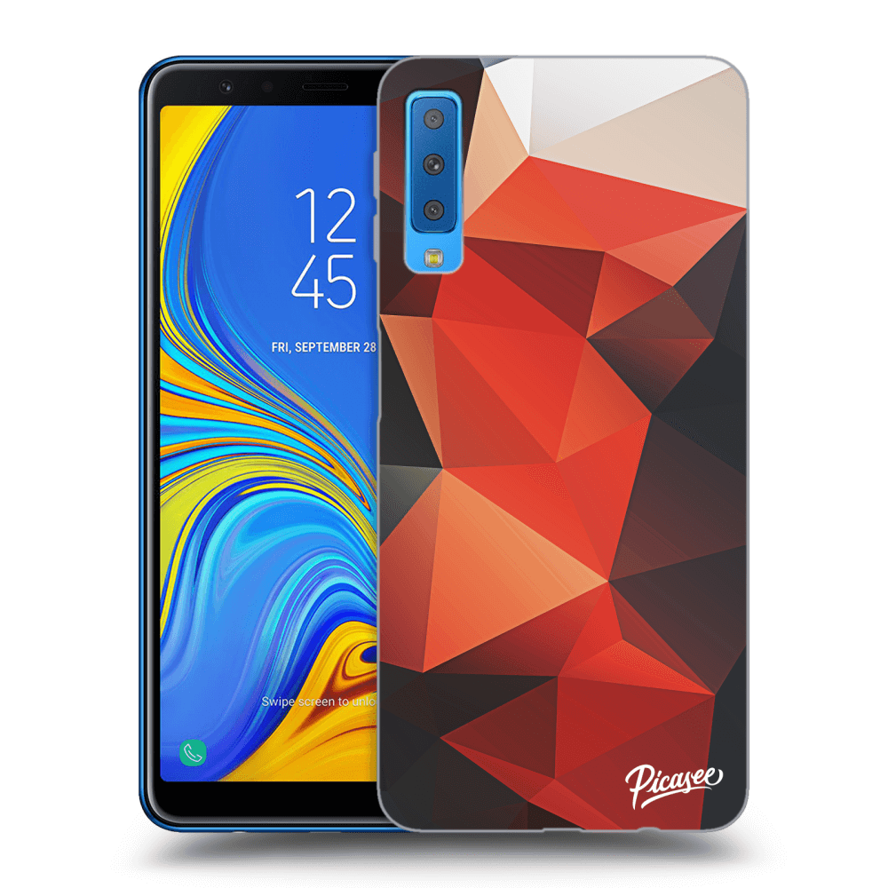Picasee Samsung Galaxy A7 2018 A750F Hülle - Schwarzes Silikon - Wallpaper 2