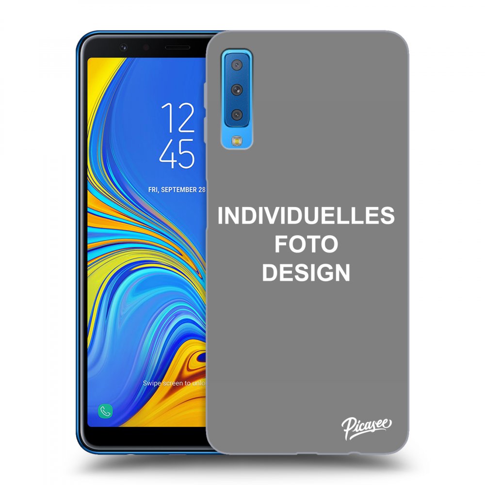 Picasee Samsung Galaxy A7 2018 A750F Hülle - Transparentes Silikon - Individuelles Fotodesign