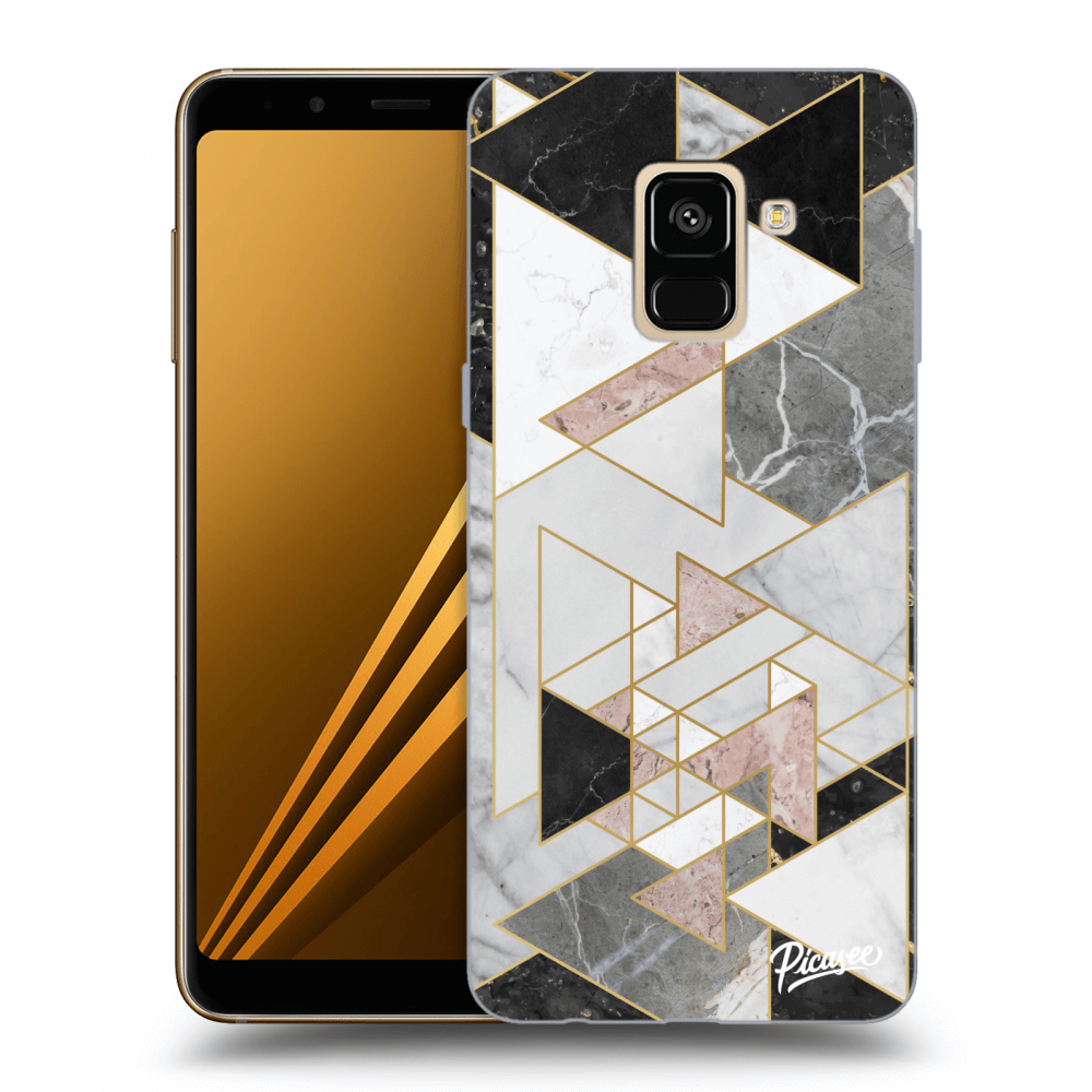 Picasee Samsung Galaxy A8 2018 A530F Hülle - Transparentes Silikon - Light geometry