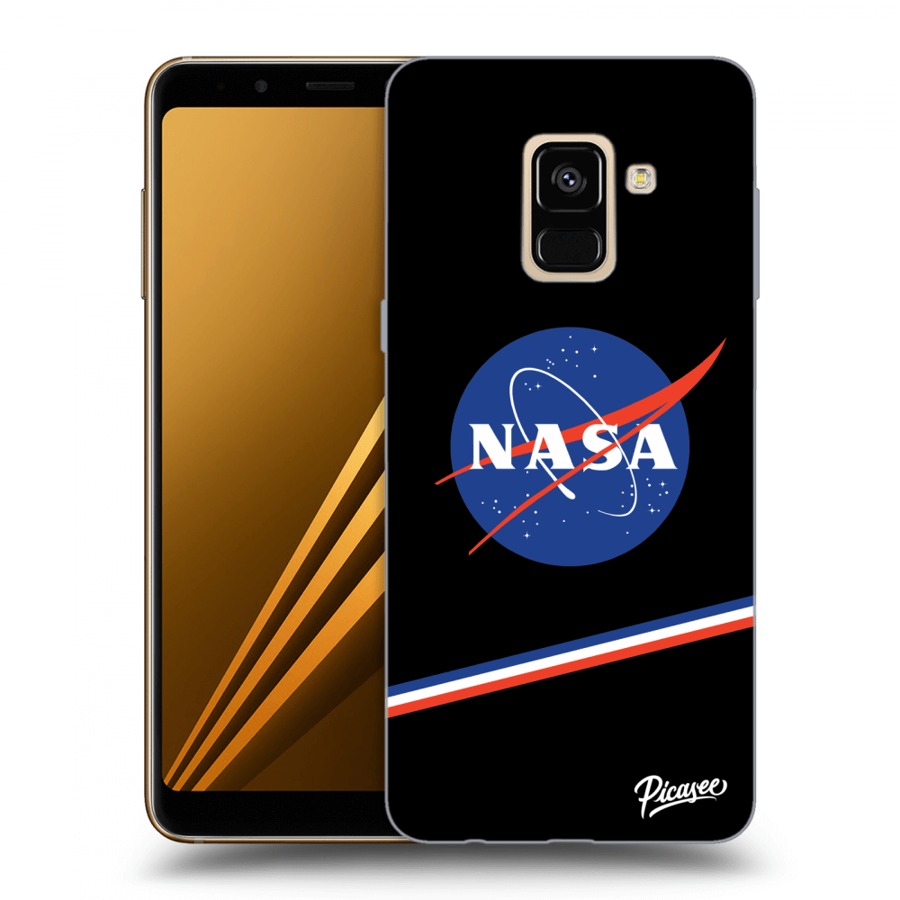 Picasee Samsung Galaxy A8 2018 A530F Hülle - Schwarzes Silikon - NASA Original