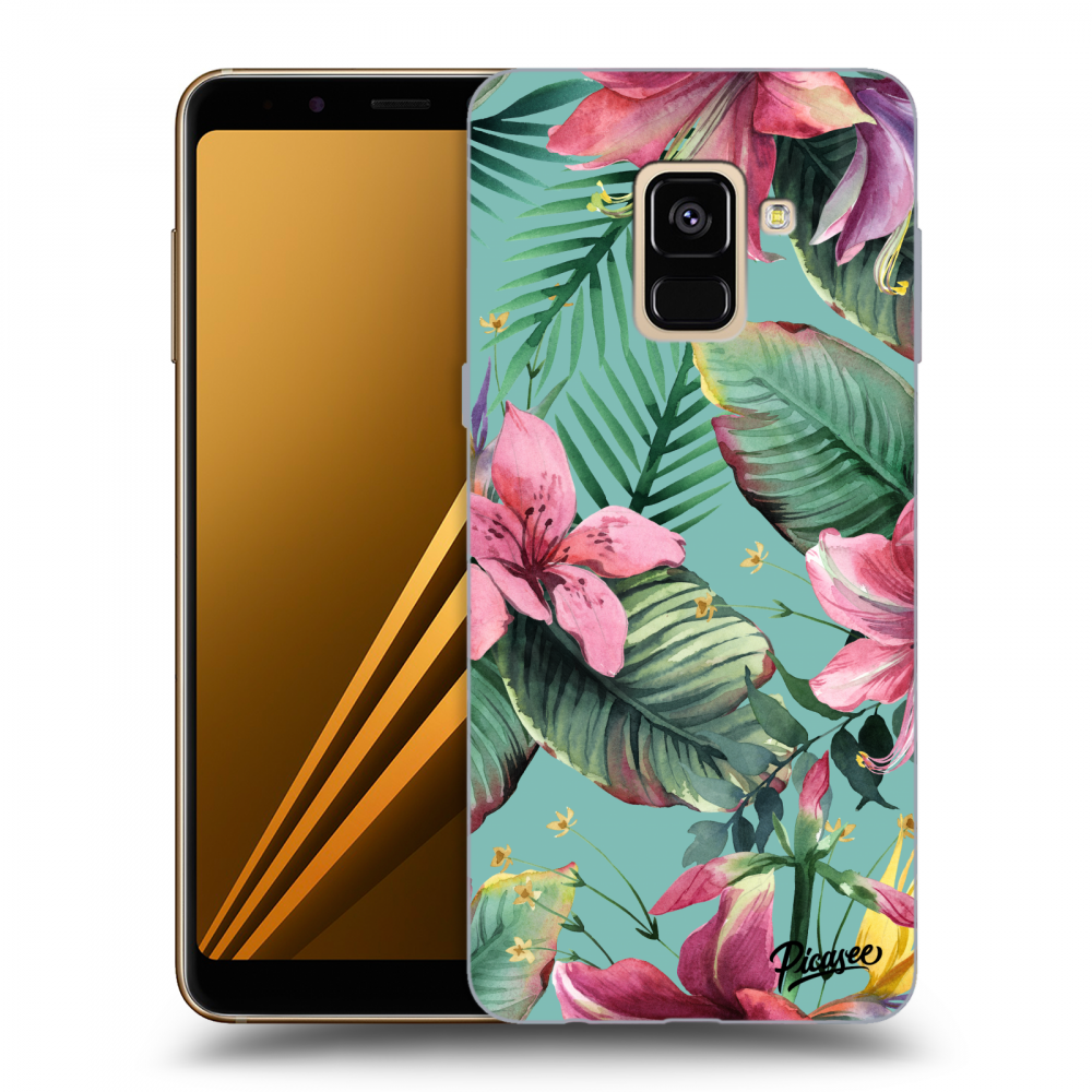 Picasee Samsung Galaxy A8 2018 A530F Hülle - Schwarzes Silikon - Hawaii