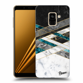 Hülle für Samsung Galaxy A8 2018 A530F - Black & White geometry