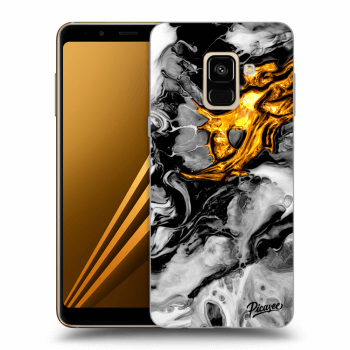 Hülle für Samsung Galaxy A8 2018 A530F - Black Gold 2