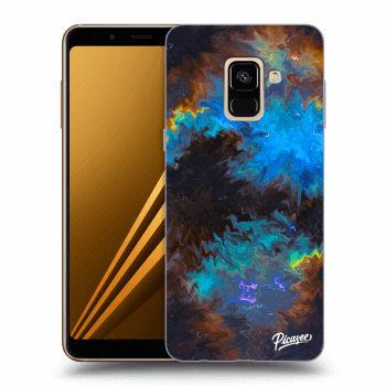 Picasee Samsung Galaxy A8 2018 A530F Hülle - Schwarzes Silikon - Space